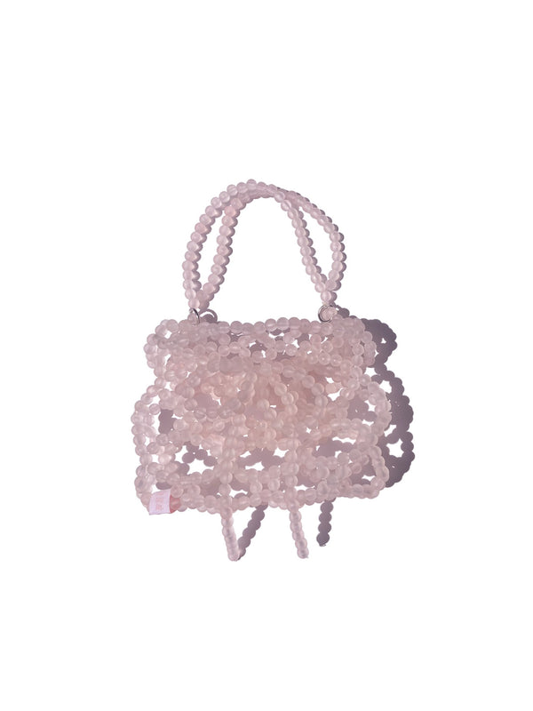 frilled mini pink bag