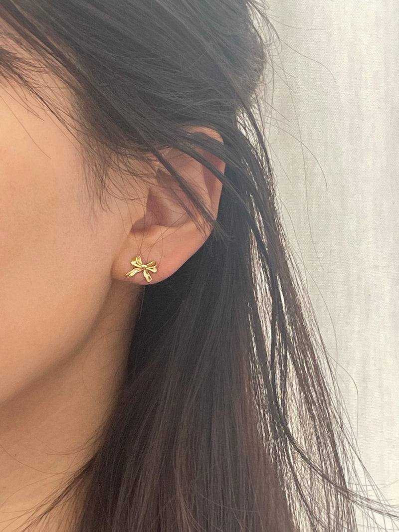 tiny earrings set-gold