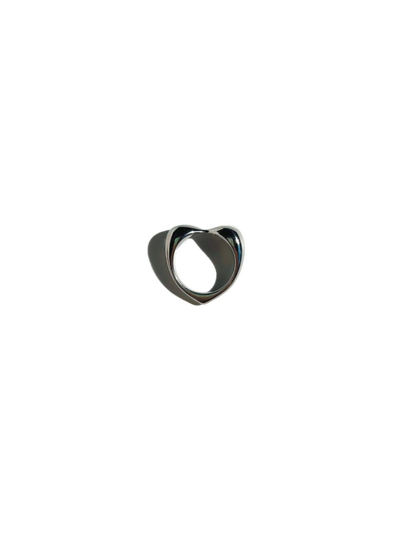 heart shape ring-silver