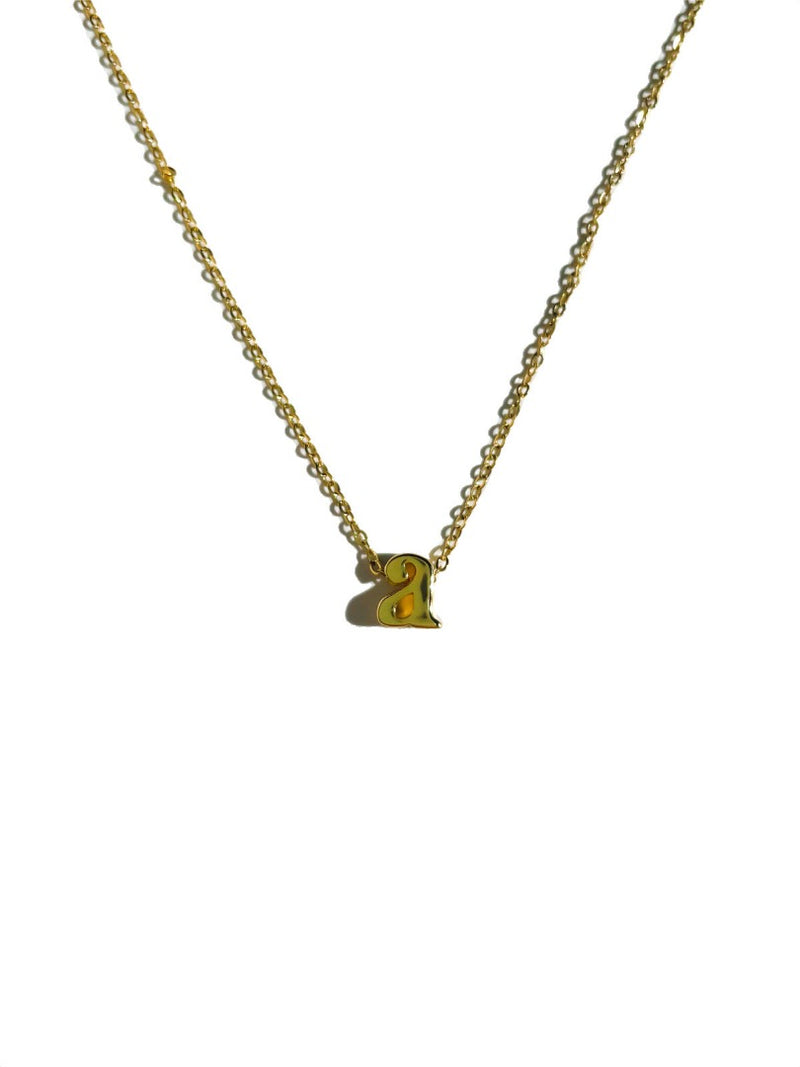 small letter necklace-a