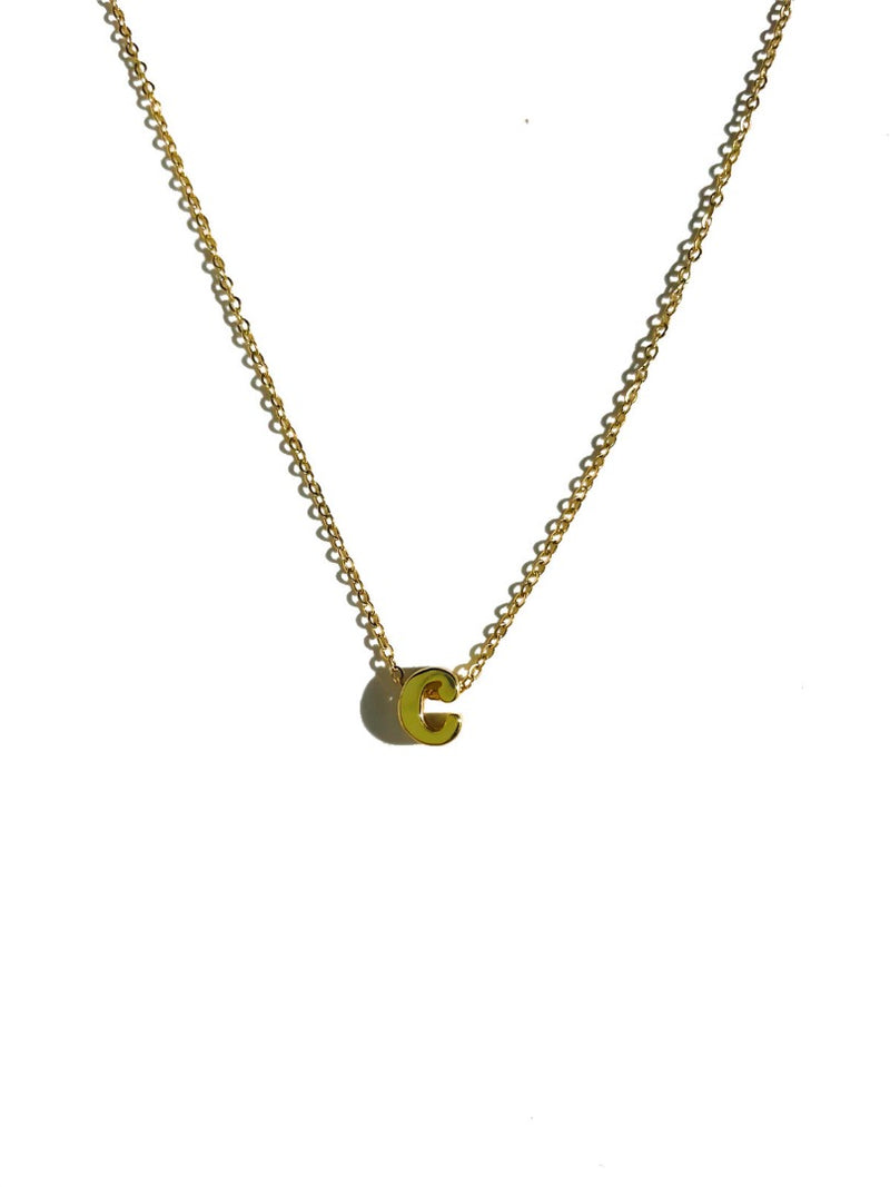 small letter necklace-c