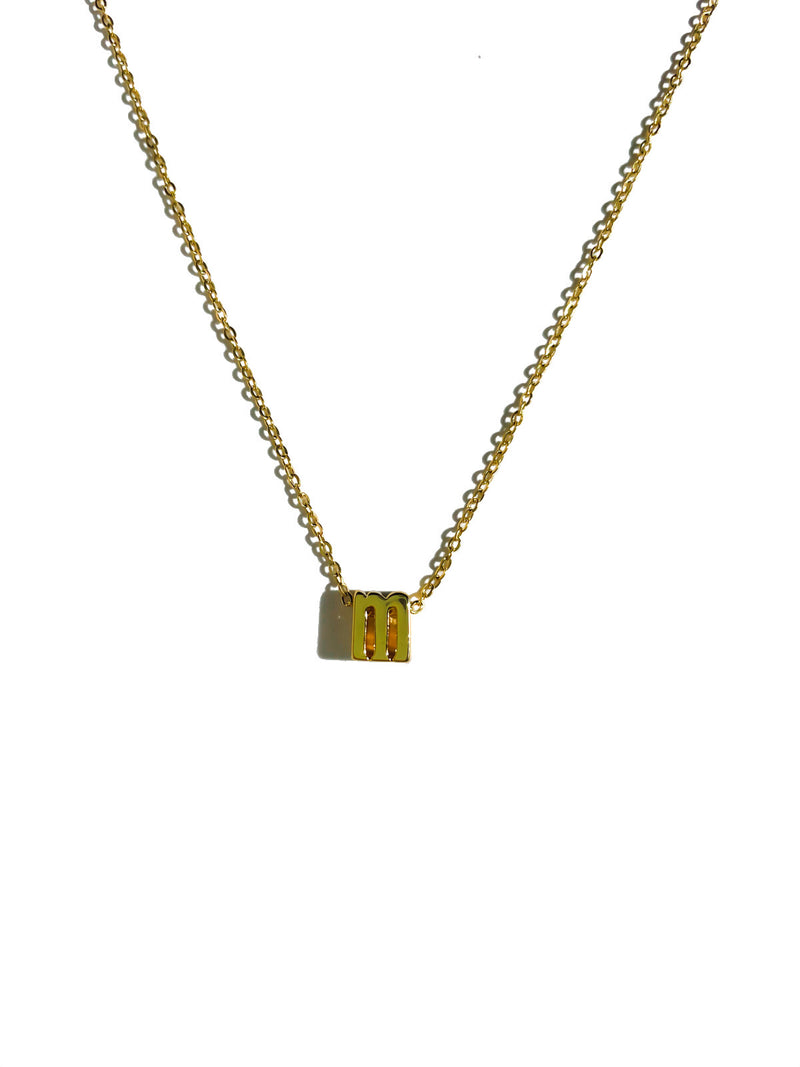 small letter necklace-m